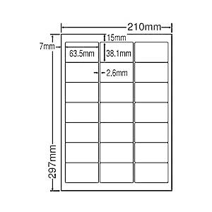 「正規品」 東洋印刷 LDW21QH シートカットラベル A4版 21面付(1ケース500シート)