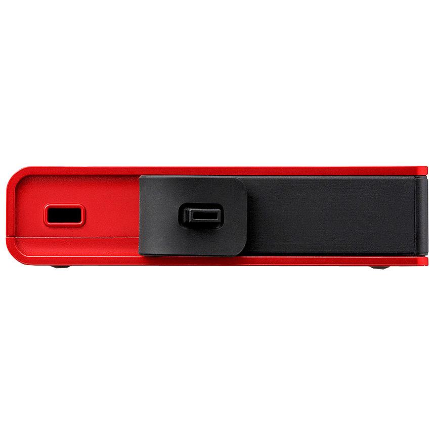 バッファロー HD-PZN1.0U3-R ICカード対応MILスペック 耐衝撃ボディー防雨防塵ポータブルHDD 1TB レッド