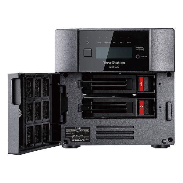 バッファロー WS5220DN08W5 TeraStation WSIoT 2025WG デスクトップ 2ベイ 8TB