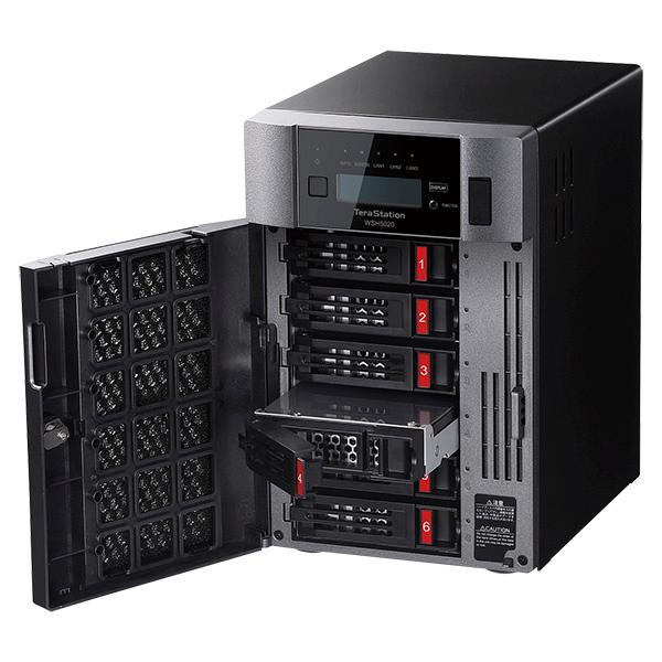 バッファロー WSH5620DN12S5 TeraStation WSS2025ST ハードウェアRAID デスクトップ型6ベイNAS 12TBの画像