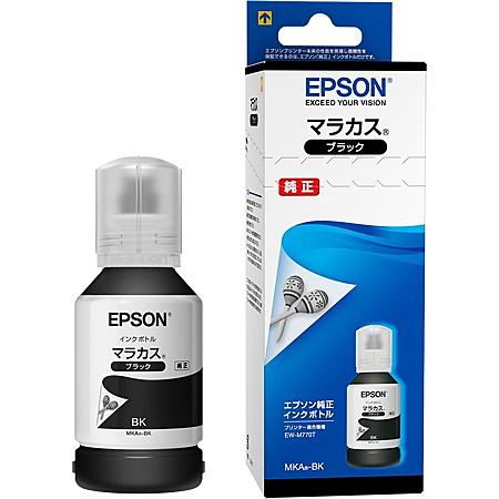 EPSON MKA-BK エコタンク搭載モデル用　インクボトル/ マラカス（ブラック）/ 140ml｜podpark