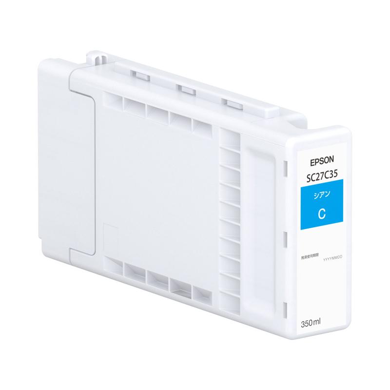 EPSON SC27C35 SureColor用 インクカートリッジ/ シアン（350ml