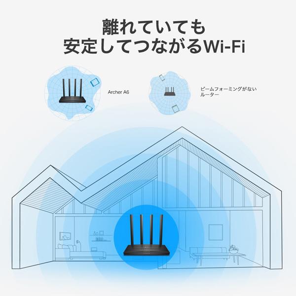 57 Off Tp Link Archer A6 Ac10 Mu Mimo ギガビット 無線lanルーター Www Tsujide Co Jp