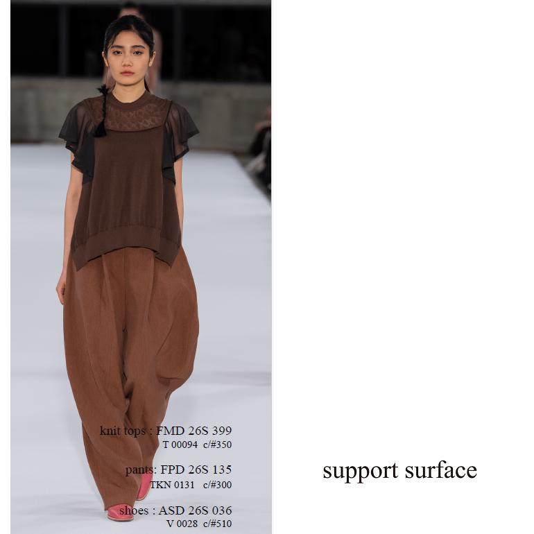 support surface（サポートサーフェス） デザイン サマー ニット