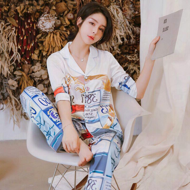 最新コレックション ルームウェア 部屋着 シルク セットアップ ｖネック 長袖 前開き 可愛い かわいい おしゃれ 大人可愛い 春 夏 秋 ２点セット 絶対一番安い Atinkaonline Com