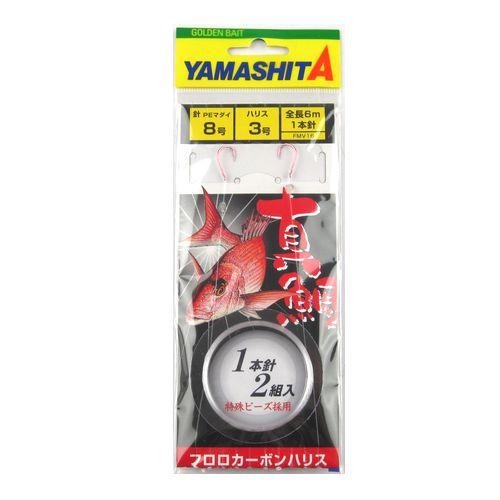 ヤマリア マダイ仕掛 FMV16 針8号−ハリス3号 6m 1本針