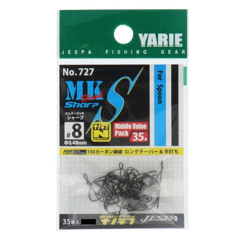 ヤリエ ジェスパ エムケーフック シャープ #8 35本入 No.727 : 釣具の