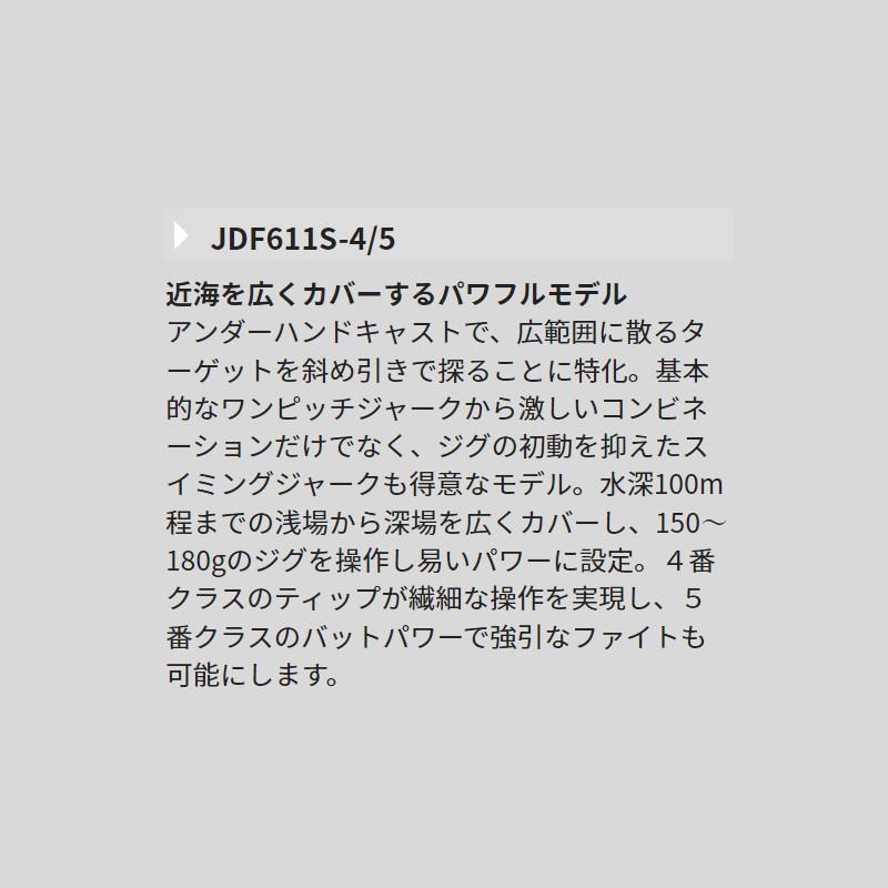 天龍 ジギングロッド ジグザム ドラッグフォース JDF611S-4/5【大型商品】【同梱不可】【他商品同時注文不可】｜point-eastjapan｜02