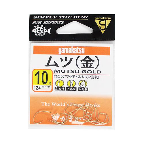Gamakatsu（がまかつ） ムツ 10号 金 : 釣具のポイント東日本 Yahoo 