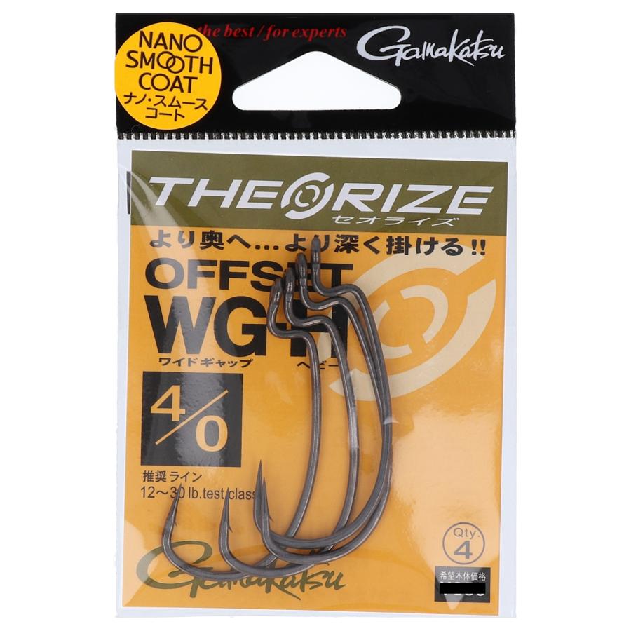 Gamakatsu（がまかつ） セオライズ オフセット WG-H 68619 #4/0 : 釣具