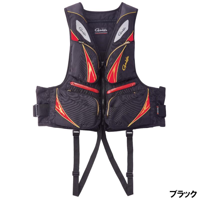 新入荷!!【日本未発売】 がまかつ フローティングベスト LL ブラック GM2191 【C2545084553】(14751円)