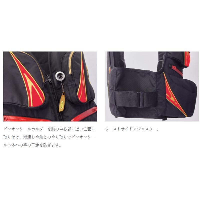 新入荷!!【日本未発売】 がまかつ フローティングベスト LL ブラック GM2191 【C2545084553】(14751円)