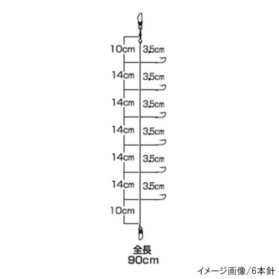 ダイワ 快適ワカサギ仕掛けSS 鉄板フロロ マルチ 6本針 針0.5号-ハリス0.175号｜point-eastjapan｜02