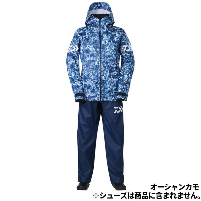 新品Daiwaレインウェア DR-6023 オーシャンレインスーツ XLサイズ DAIWA（ダイワ） ウェア DR-6023 PUオーシャンライトレインスーツ XL