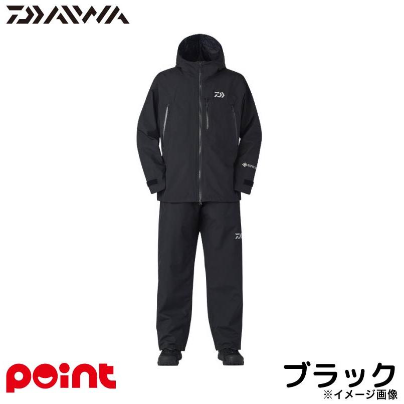 ダイワ　レインウェア ゴアテックスLサイズ ブラック　DR1925 DAIWA（ダイワ） ウェア DR-1925 ゴアテックス バーサタイルレイン