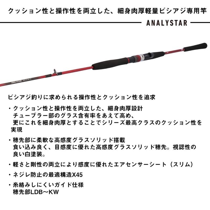 DAIWA（ダイワ） 船竿 26 アナリスター ビシアジ MH-160・J : 釣具の