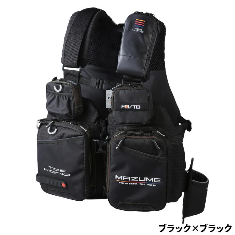 オレンジブルー ライフジャケット マズメ タイドマニア フリー