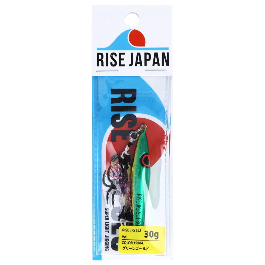 ライズジャパン ジグ ライズジグ SLJ 30g RJ04. グリーンゴールド