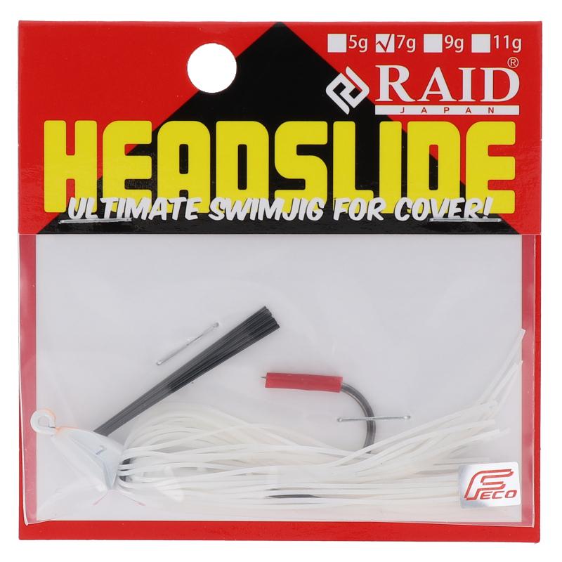 現品限り】 レイドジャパン ラバージグ HEAD SLIDE 7g 011 パール
