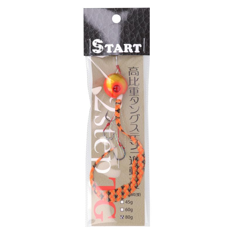 スタート タイラバ 2step TG コンプリート 80g 紅早生×オレンジゼブラ