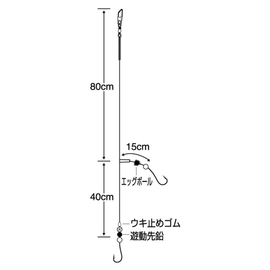 ささめ針 一投入魂 キャノンボールカレイ K-553 針10号-ハリス3号｜point-eastjapan｜02