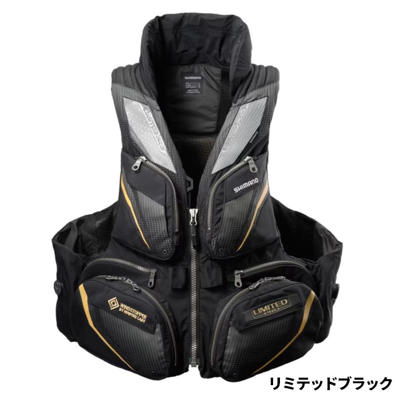 ライフジャケット PRO LIMITED SHIMANO L/XL リミテッド フローティングベスト ライフジャケット シマノ（SHIMANO） ブラック/ゴ ウェア