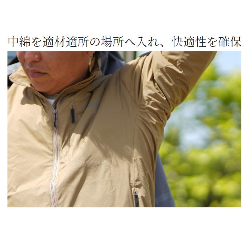 シマノ 防寒ウェア アクティブインサレーション ジャケット フーディ M ベージュ WJ-056W｜point-eastjapan｜04