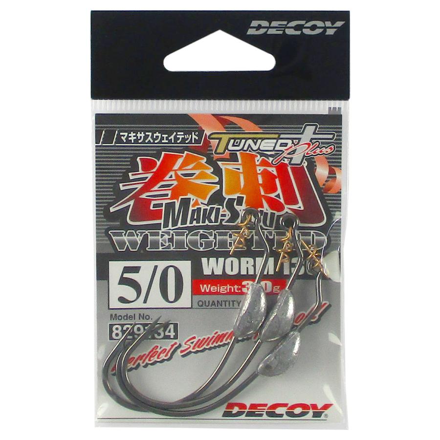 カツイチ デコイ Worm130 Makisasu Weighted TUNED+ 3g #5/0 : 釣具の