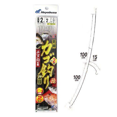 ひとっ飛び 天秤 カゴ釣り五目 チヌ鈎仕様 HN123 針2号−ハリス