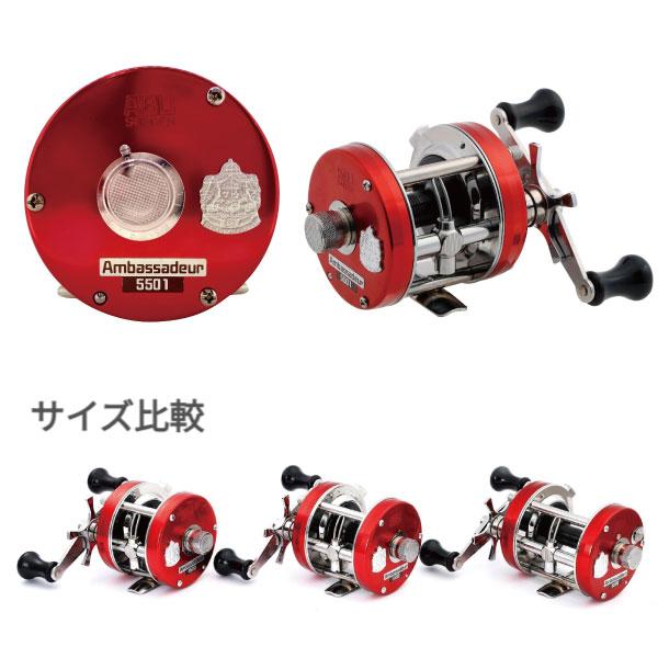 アブガルシアAmbassadeur 5501C ファクトリーチューンレッド激レア Abu Garcia アブガルシア アンバサダー5501ファクトリー