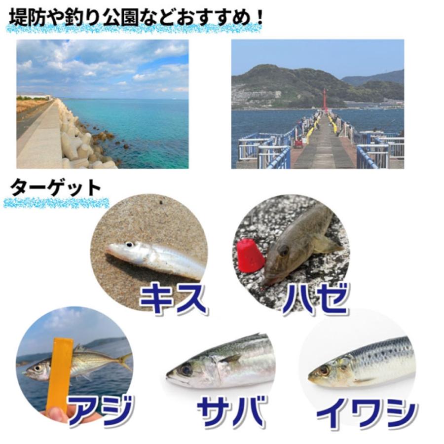 釣竿セット 釣楽セット ちょい投げ・サビキ釣り 竿2.7m+糸付リール