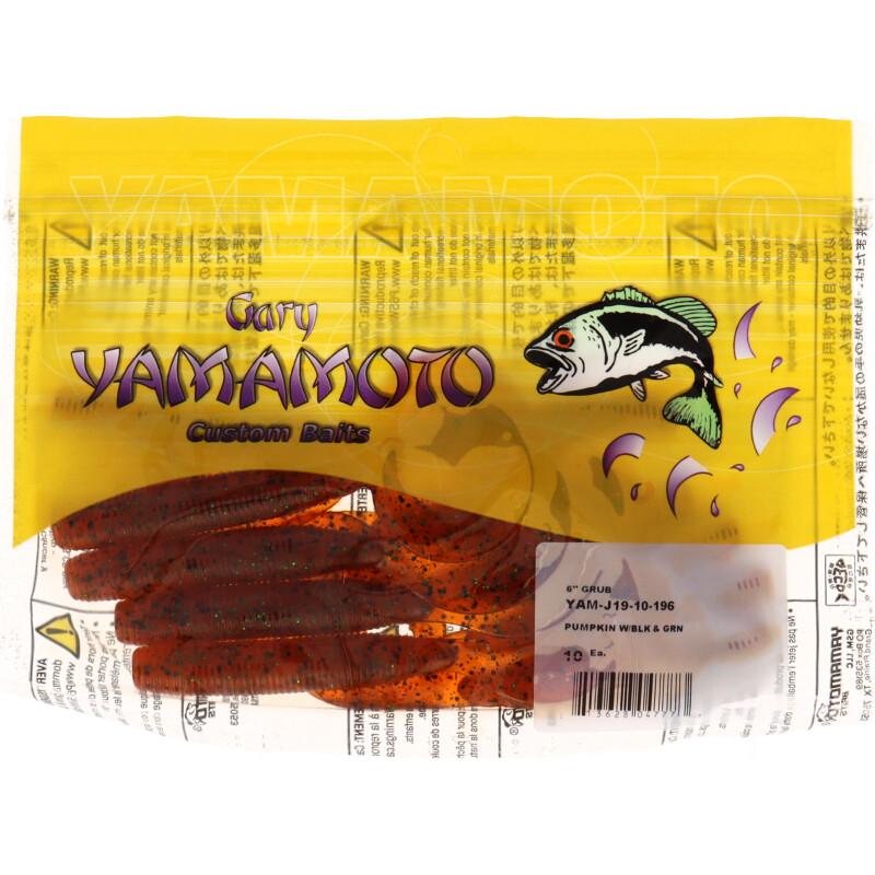 ゲーリーヤマモト ワーム 6インチ ジャンボグラブ 196 パンプキン