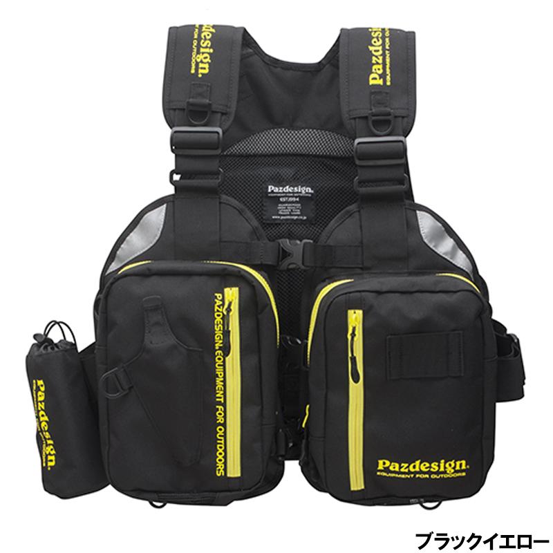 専用商品　Pazdesign フィッシング用ライフジャケット 黒 Pazdesign ライフジャケット SLV-027 PSL マルチゲームベスト