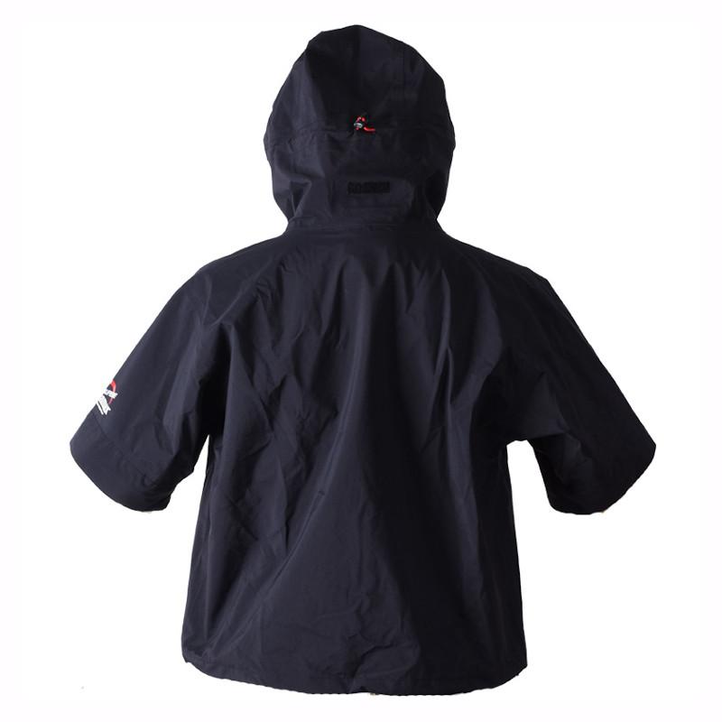 双進 ウェア 7726 SOHSHINショートレインジャケット LL ブラック