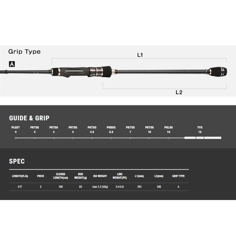 エイテック 船エギングロッド テイルウォーク ティップバン SSD S65ML/SL エイテック 船エギングロッド テイルウォーク ティップバン SSD S65ML