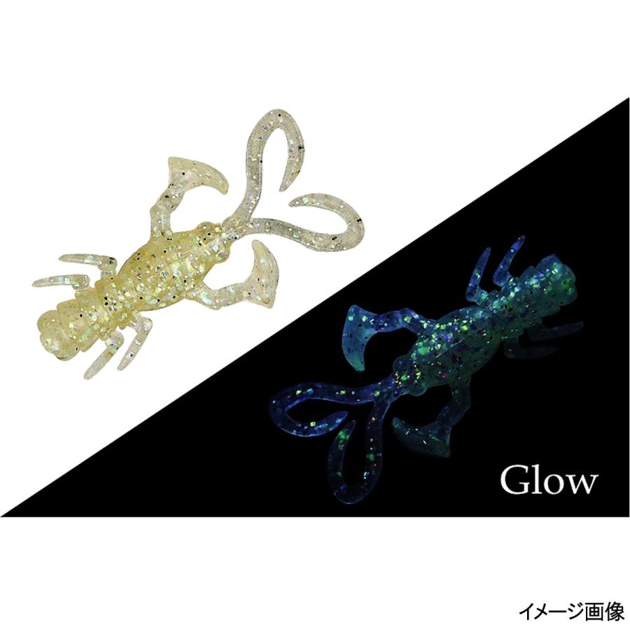 ジャッカル ワーム ベビードラゴン 2インチ ロックフィッシュver グロークラッシュクリアー【ゆうパケット】 | 