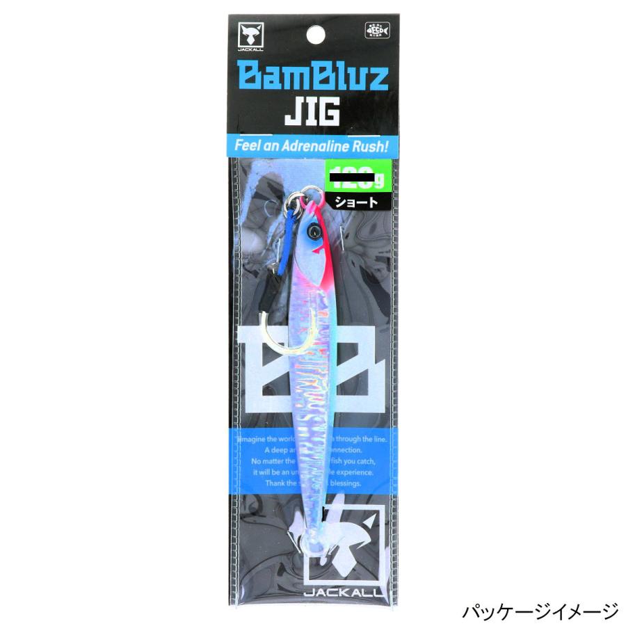 ジャッカル ジグ バンブルズジグ ショート 100g グローエッジマグマ