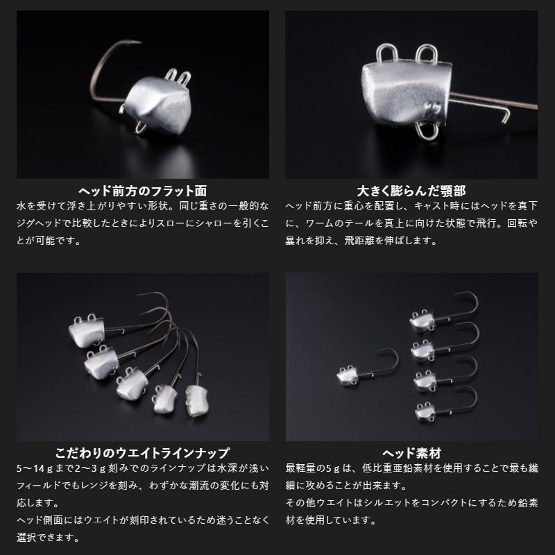 JACKALL（ジャッカル） サブルセンシージグヘッド 12g【ゆうパケット