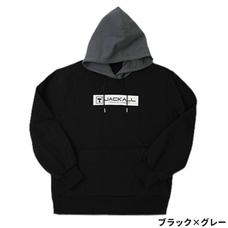新品未使用　ジャッカル　BIG LOGO フーディ【ブラック】 楽天市場】ジャッカル(JACKALL) 防寒ウェア BIG LOGO HOODIE ビッグ