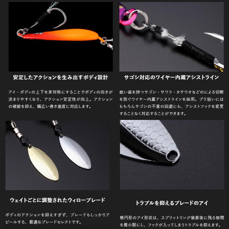 JACKALL（ジャッカル） ジグ ビッグバッカー E-ブレード W 40g UV