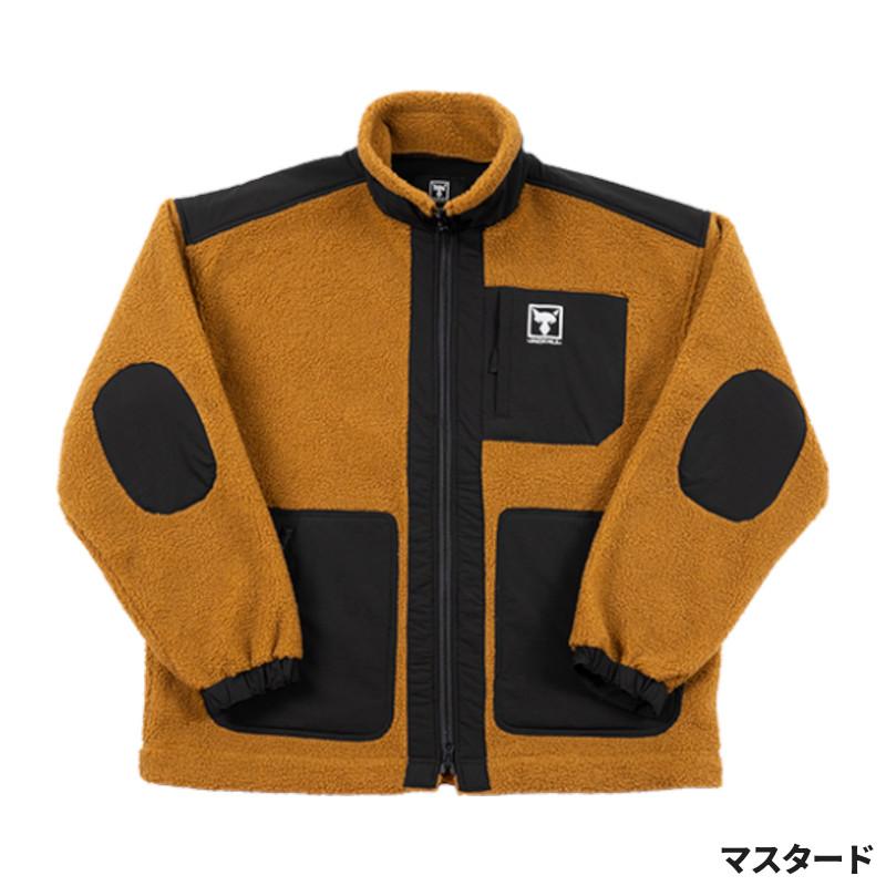 ジャッカル フィッシングウェア ウィンドブロックフリースジャケット JA-A001  M  マスタード JACKALL（ジャッカル） 防寒ウェア ウィンドブロックフリース