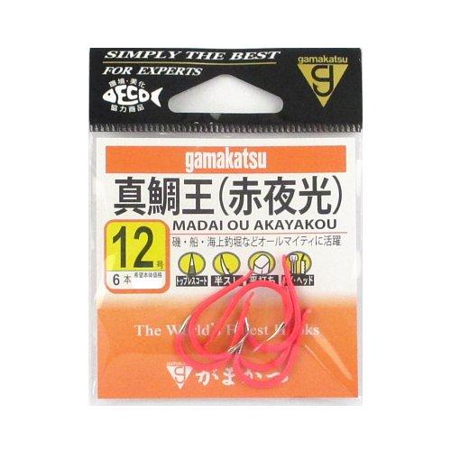 Gamakatsu（がまかつ） 【現品限り】 真鯛王 12号 金 赤夜光【ゆう