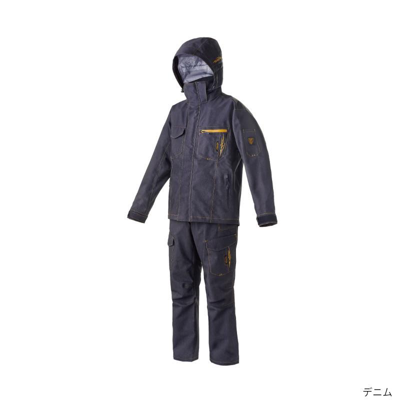 がまかつ デュラブルレインスーツ デニム サイズ LL Gamakatsu