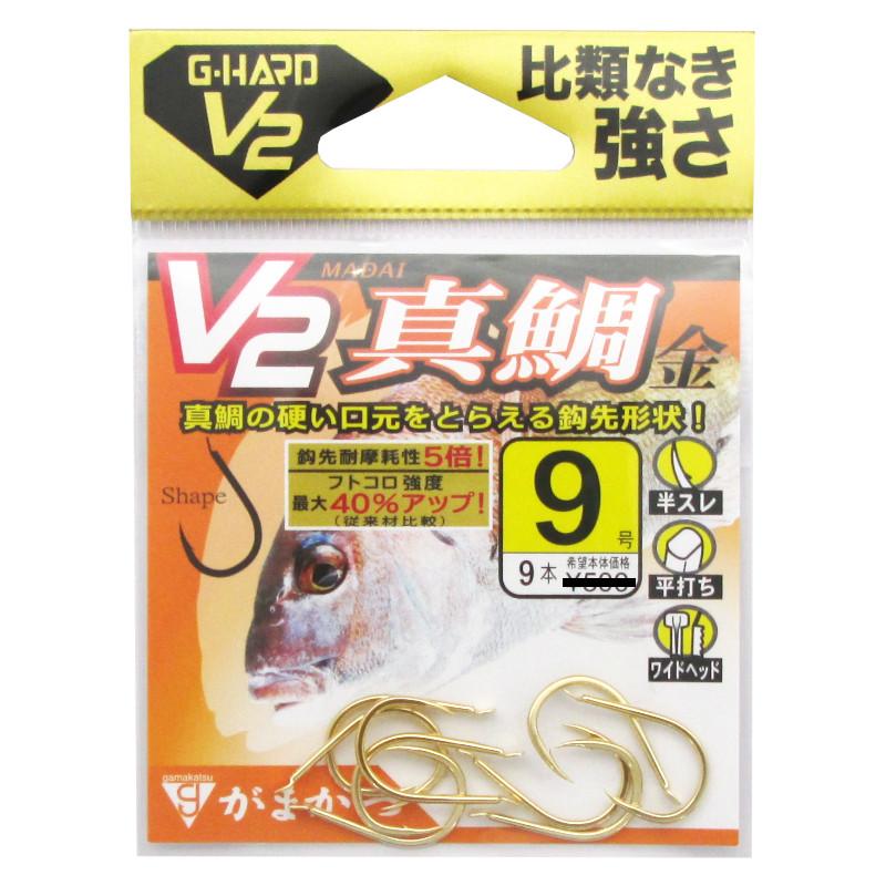 Gamakatsu G-Hard V2 Red Snapper Hooks - Size 13, Pack Of 5, Gold Color - View #4