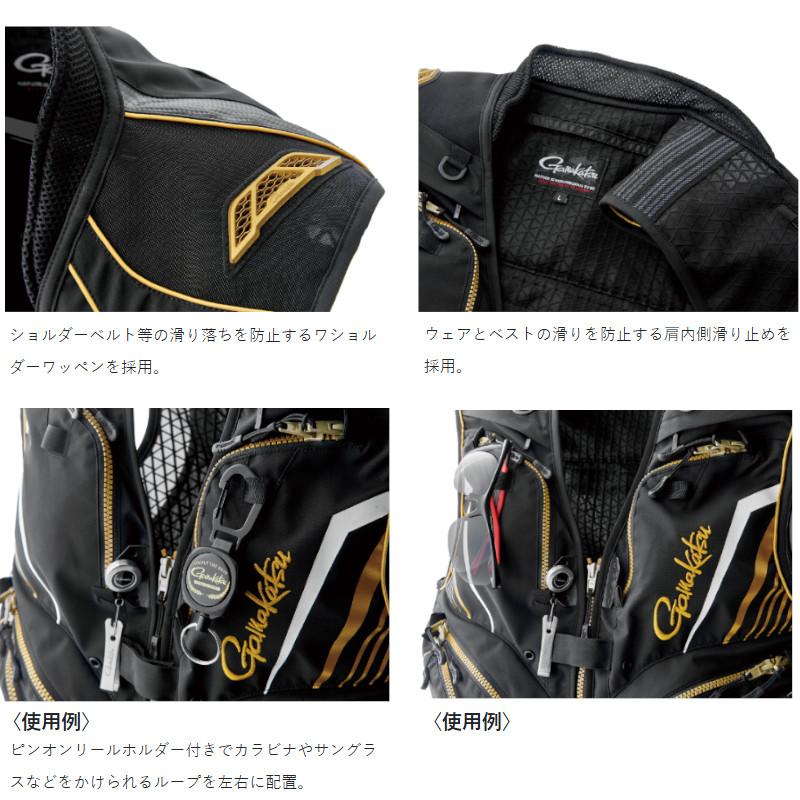 Gamakatsu（がまかつ） ウェア ショートハーフメッシュベスト M