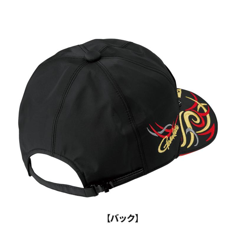 がまかつ GM9112 フィッシングキャップ(ワッペン) ブラック/レッド M Gamakatsu（がまかつ） キャップ フィッシングキャップ(ワッペン) M