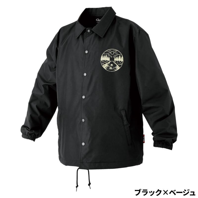 がまかつ フィッシングウェア コーチジャケット GM3793  M-L  ブラック×ベージュ Gamakatsu（がまかつ） ウェア コーチジャケット M-L ブラック