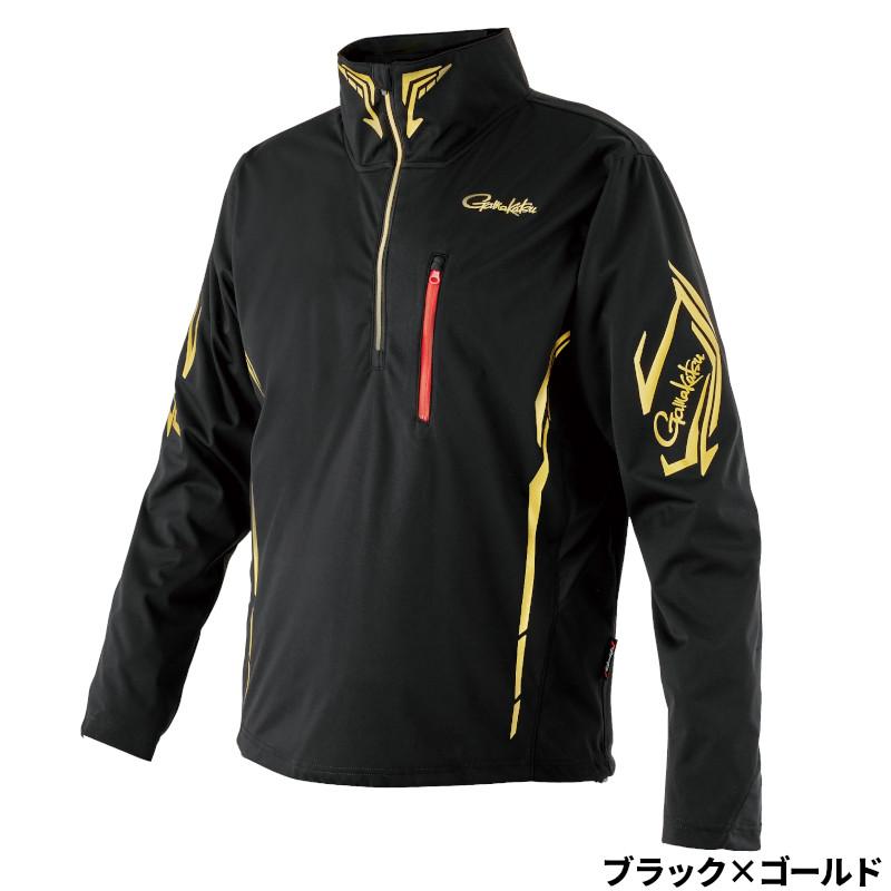 Gamakatsu（がまかつ） ウェア プルオーバージップシャツ M ブラック