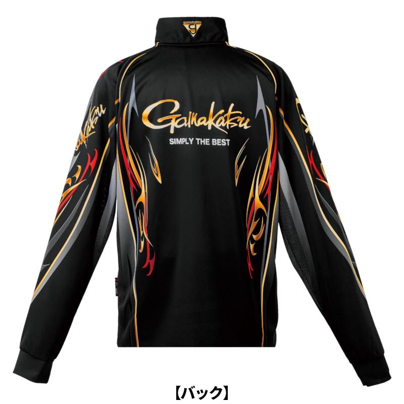 Gamakatsu（がまかつ） ウェア 2WAYプリントジップシャツ(長袖) LL