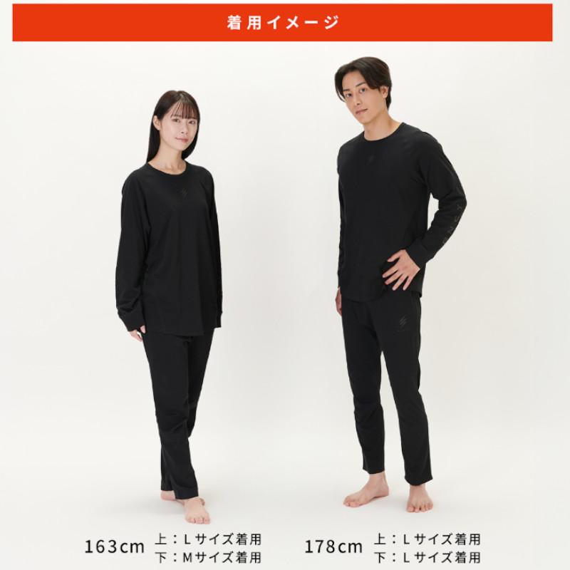リベルタ ウェア レナジー 長袖クルーネック M ブラック : 釣具の